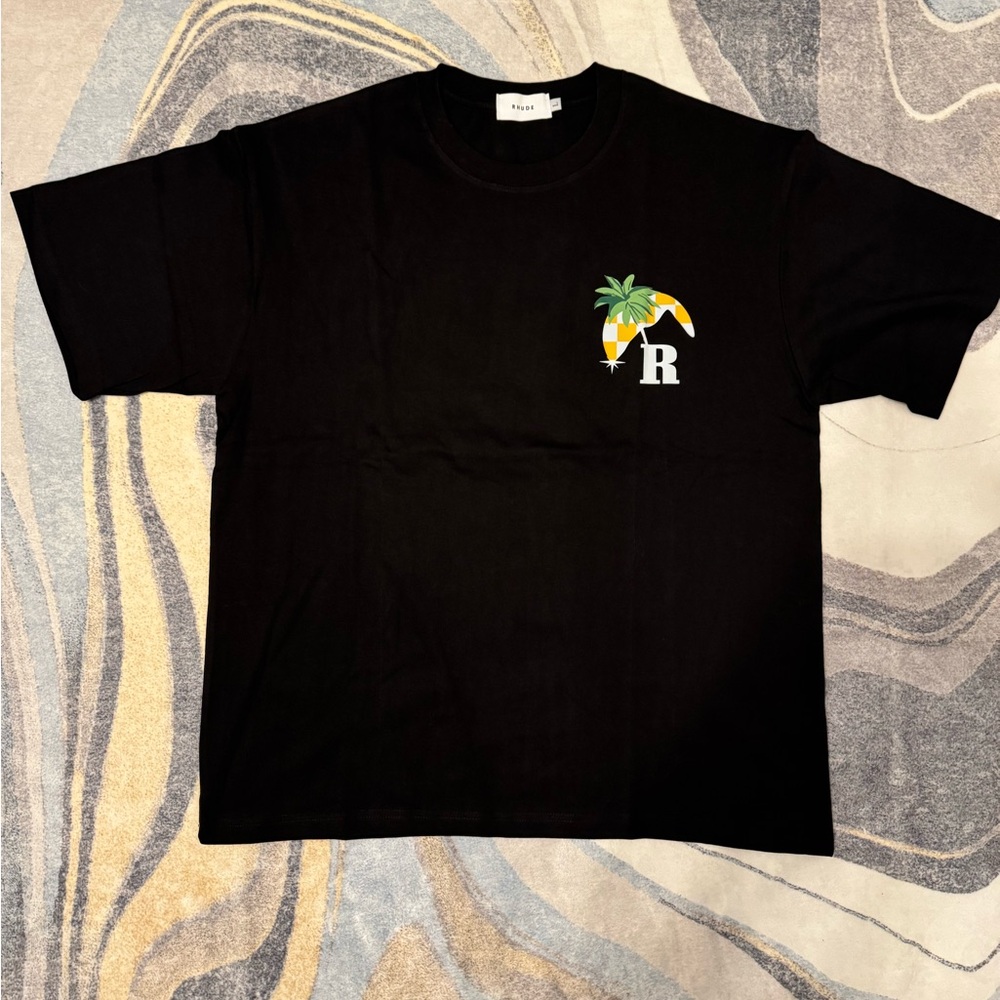 Rhude F1 Black/Yellow T-Shirt Men’s Size Large